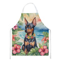 Miniature Pinscher Luau Apron Cooking Kitchen Server Baking Crafts Gardening for Adult Women Men, Unisex, Large, Multicolor