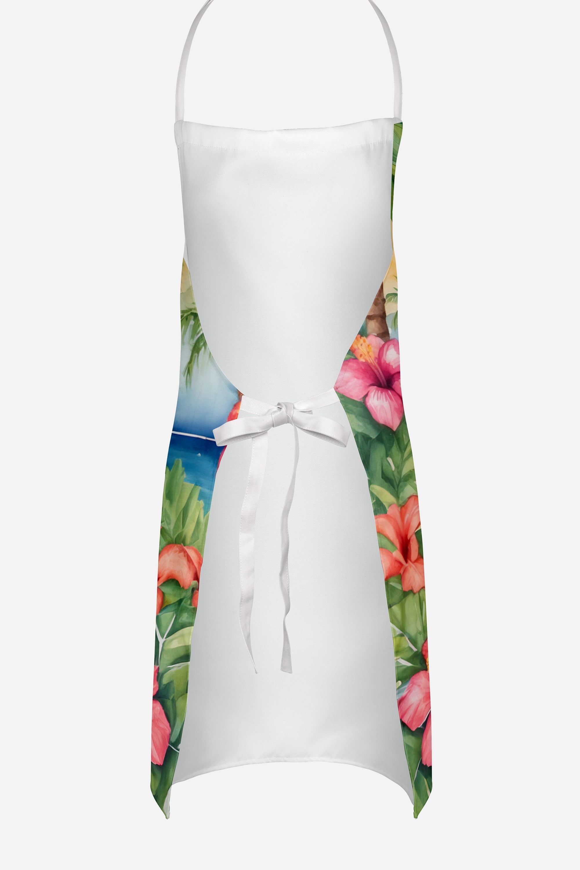 Miniature Pinscher Luau Apron Cooking Kitchen Server Baking Crafts Gardening for Adult Women Men, Unisex, Large, Multicolor