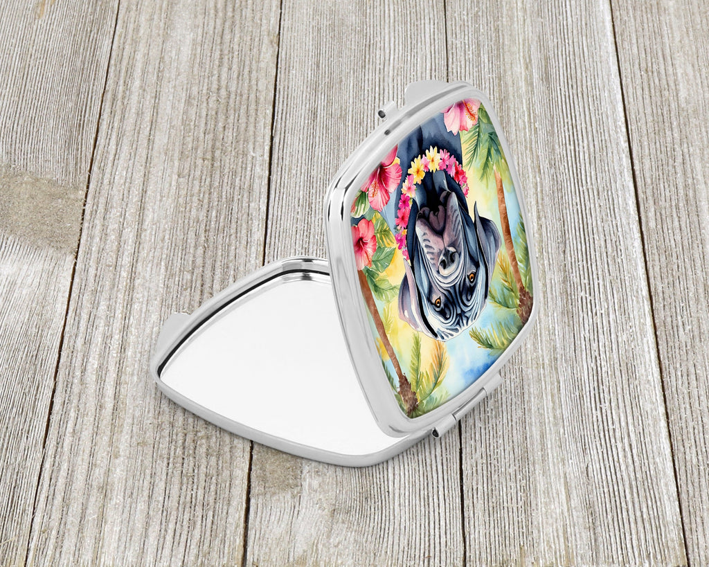 Neapolitan Mastiff Luau Compact Mirror Decorative Travel Makeup Mirror for Women Girls Gifts Pocket Makeup Mirror Folding Handheld