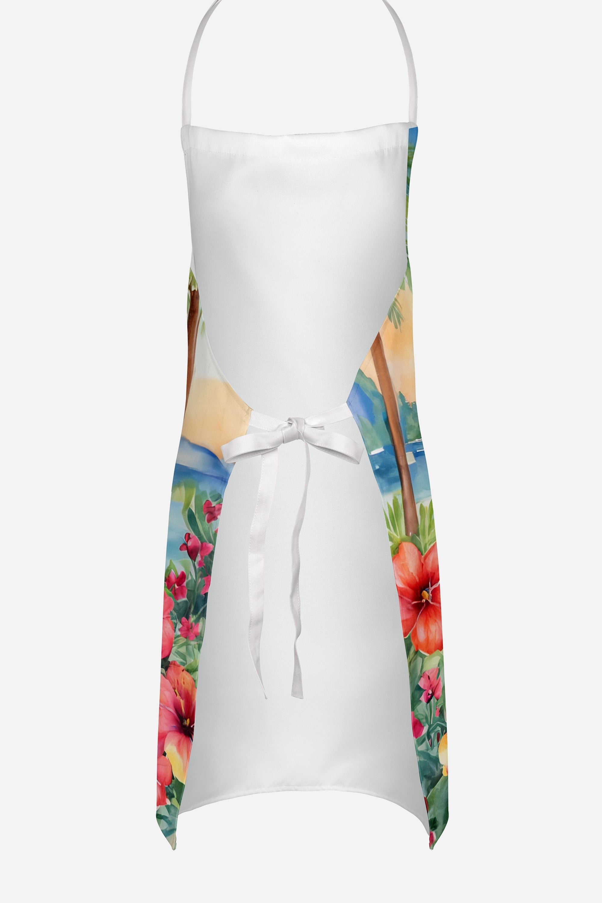Newfoundland Luau Apron Cooking Kitchen Server Baking Crafts Gardening for Adult Women Men, Unisex, Large, Multicolor