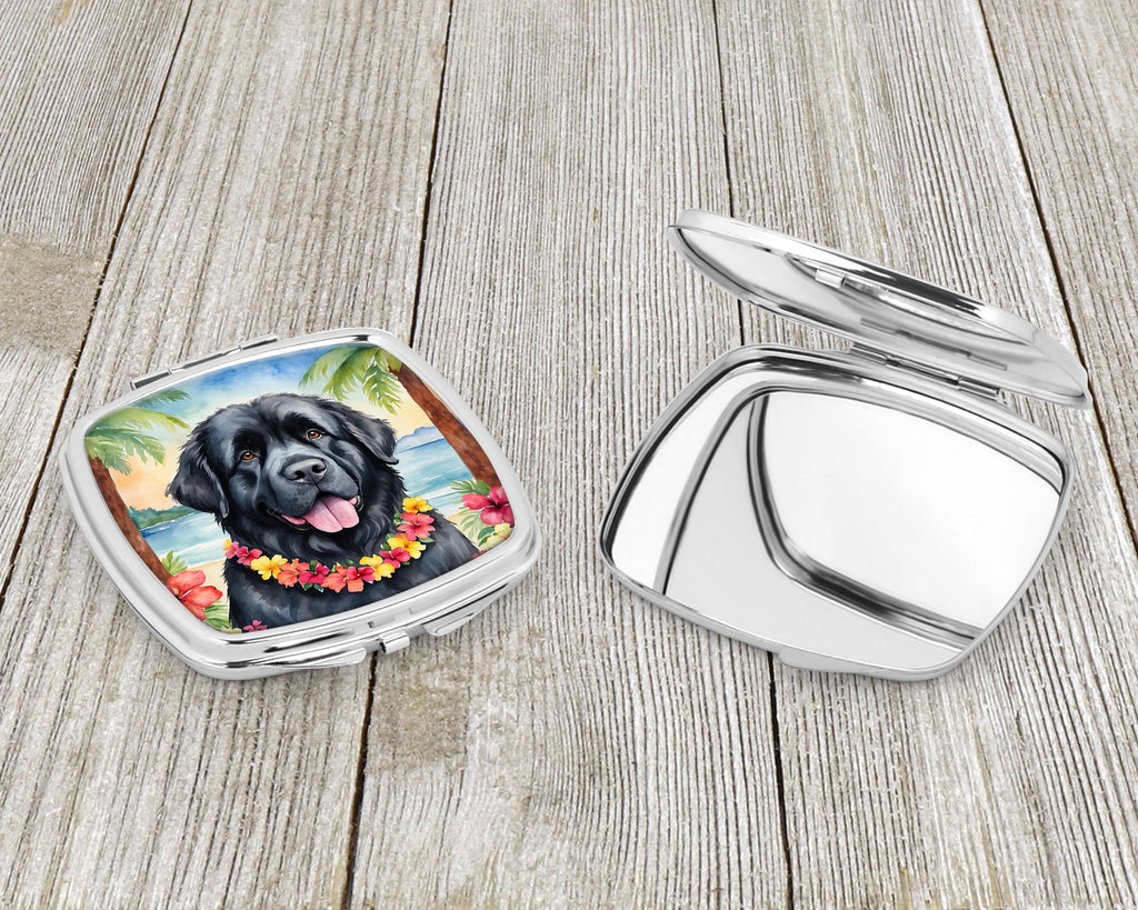 Newfoundland Luau Compact Mirror Decorative Travel Makeup Mirror for Women Girls Gifts Pocket Makeup Mirror Folding Handheld