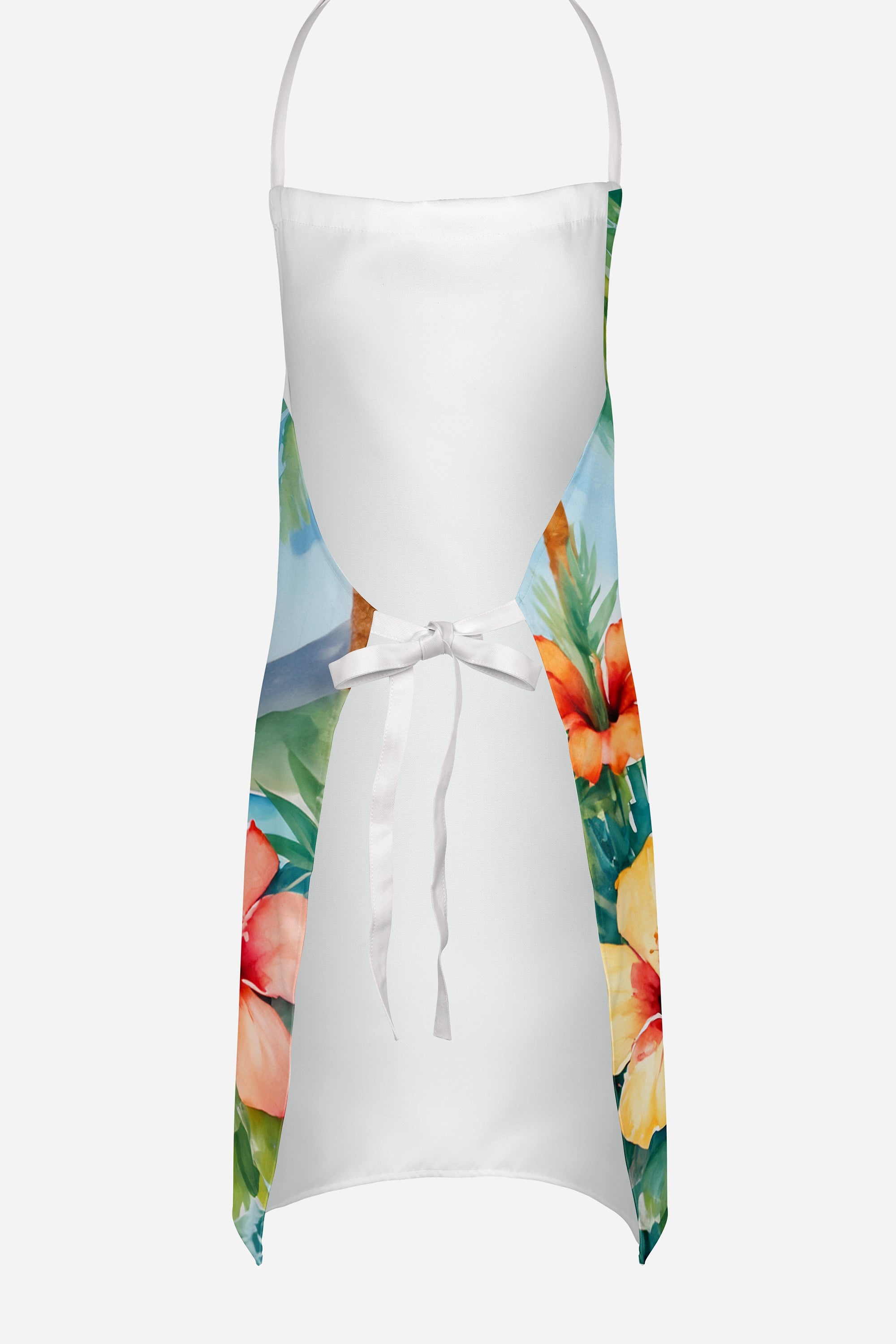 Norwegian Elkhound Luau Apron Cooking Kitchen Server Baking Crafts Gardening for Adult Women Men, Unisex, Large, Multicolor