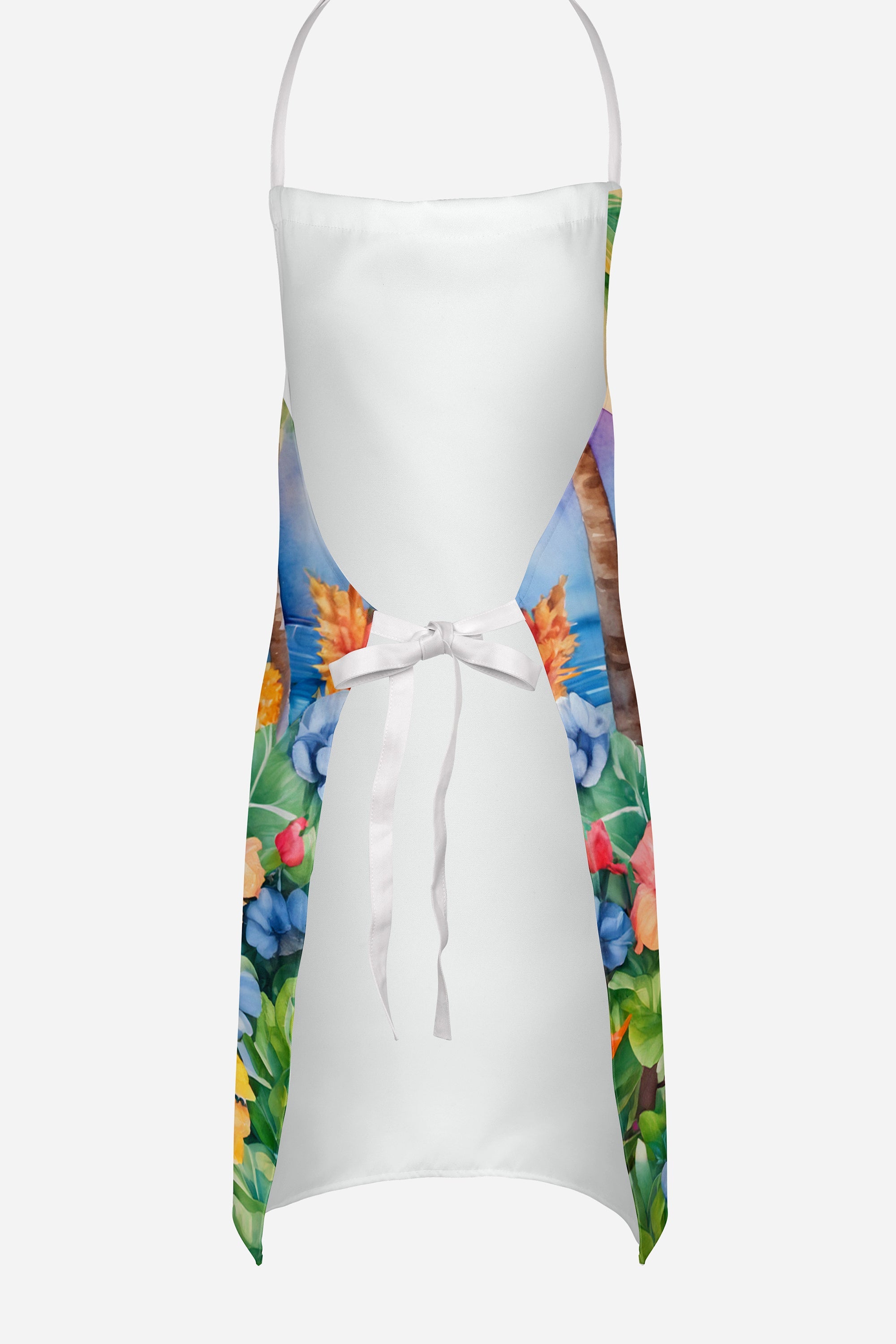 Otterhound Luau Apron Cooking Kitchen Server Baking Crafts Gardening for Adult Women Men, Unisex, Large, Multicolor
