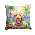Otterhound Luau Decorative Throw Pillow 18x18 Indoor Outdoor Accent Cushion, Fabric Cover with Insert for Sofa, Bed, Porch & Living Room