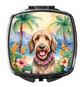 Otterhound Luau Compact Mirror Decorative Travel Makeup Mirror for Women Girls Gifts Pocket Makeup Mirror Folding Handheld
