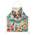 Papillon Luau Apron Cooking Kitchen Server Baking Crafts Gardening for Adult Women Men, Unisex, Large, Multicolor