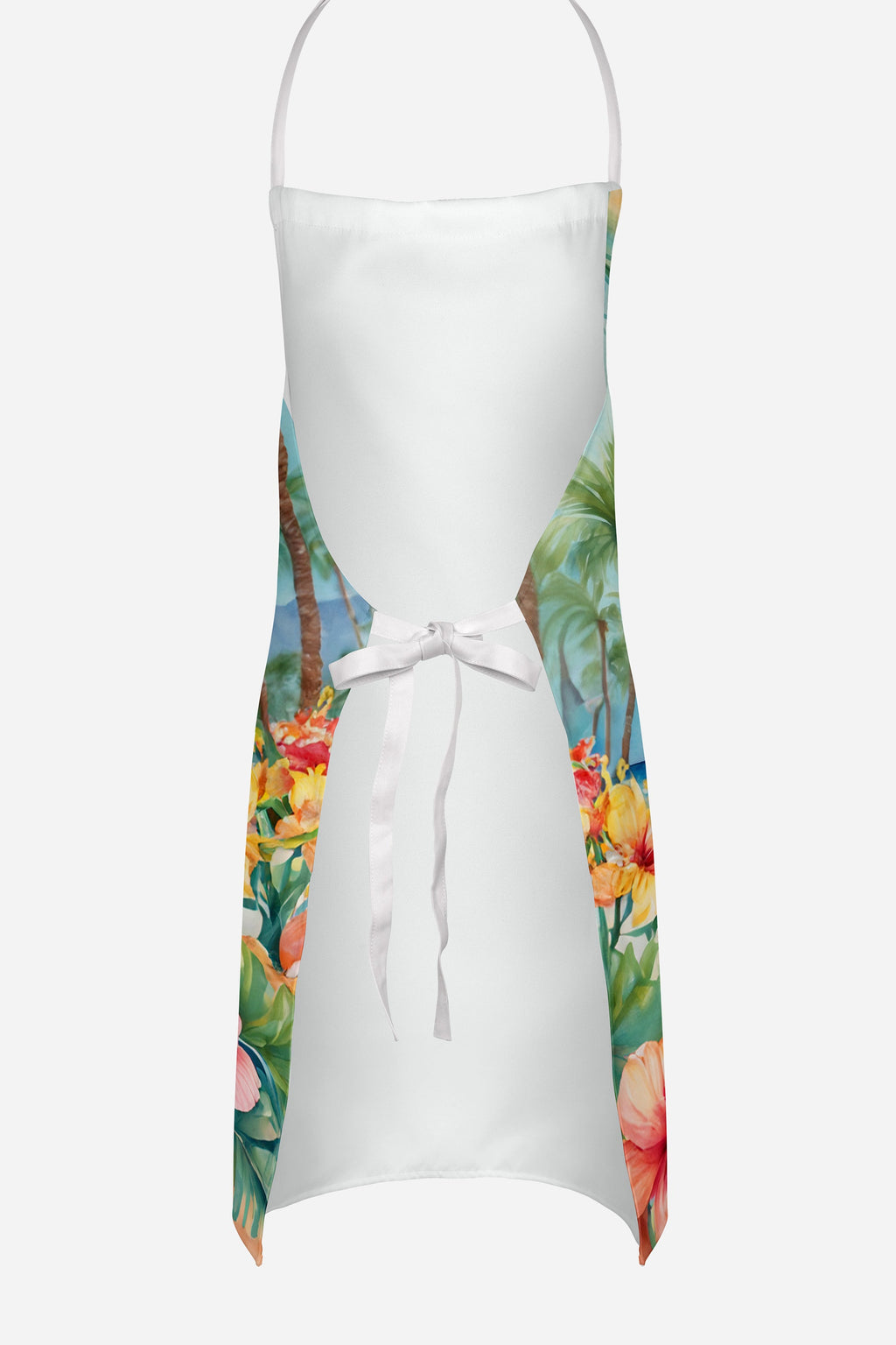 Papillon Luau Apron Cooking Kitchen Server Baking Crafts Gardening for Adult Women Men, Unisex, Large, Multicolor