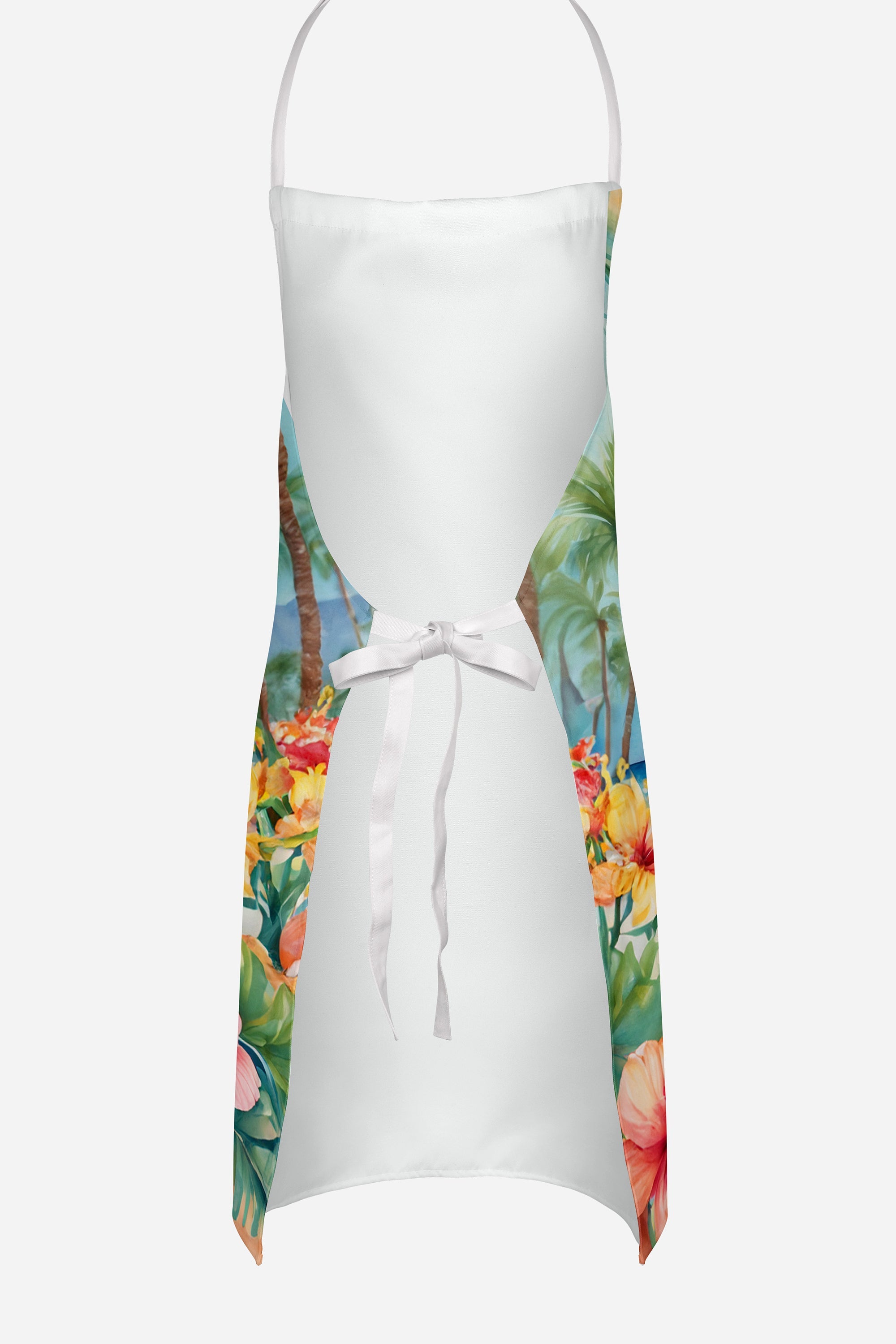 Papillon Luau Apron Cooking Kitchen Server Baking Crafts Gardening for Adult Women Men, Unisex, Large, Multicolor