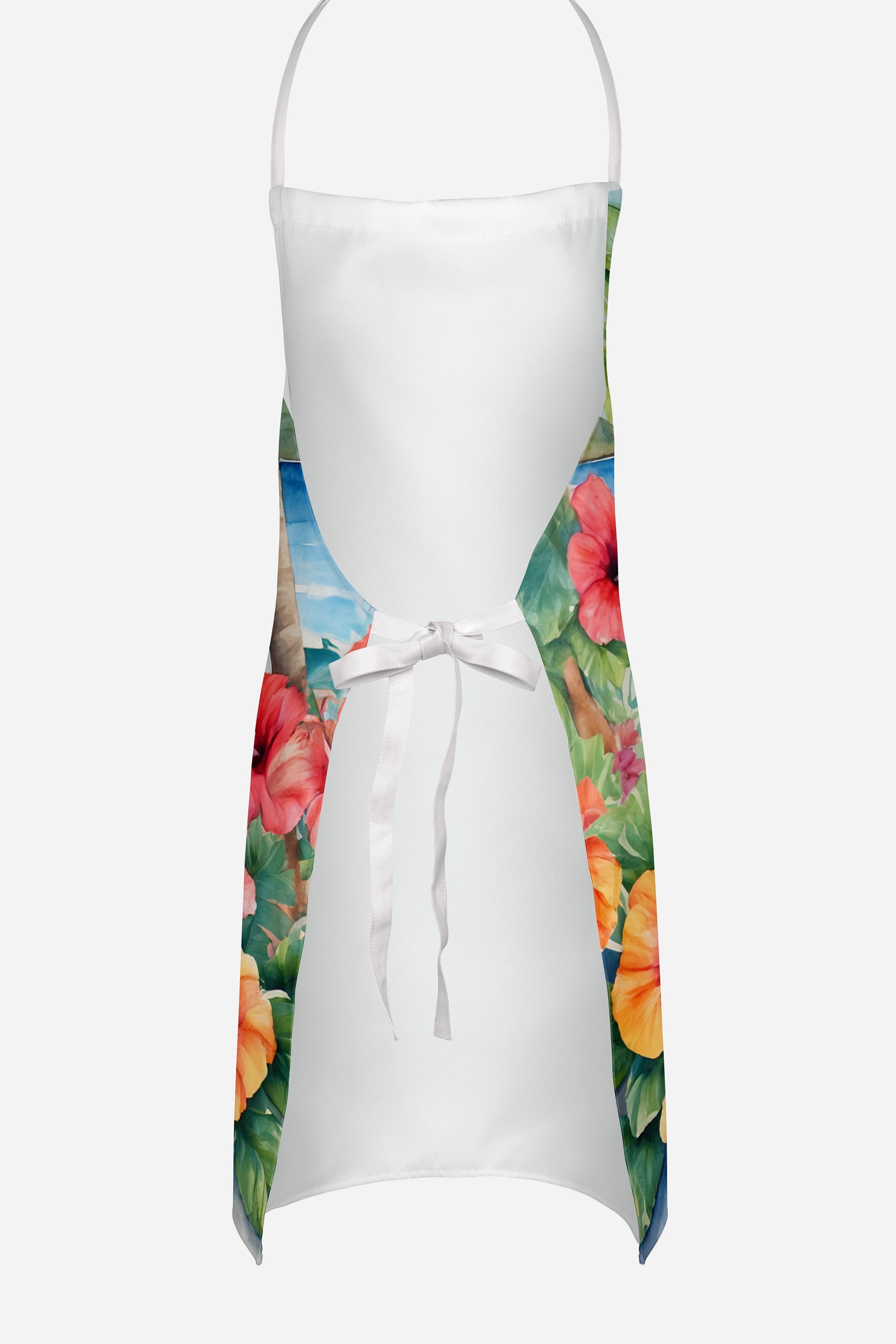 Pekingese Luau Apron Cooking Kitchen Server Baking Crafts Gardening for Adult Women Men, Unisex, Large, Multicolor