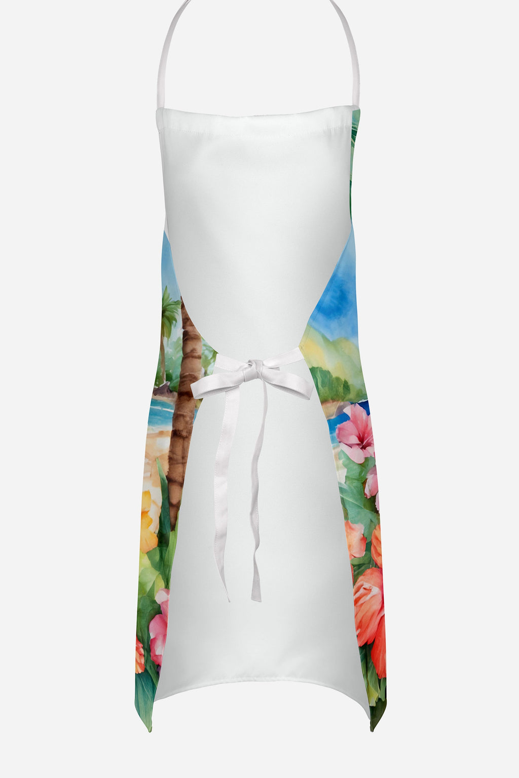 Pomeranian Luau Apron Cooking Kitchen Server Baking Crafts Gardening for Adult Women Men, Unisex, Large, Multicolor