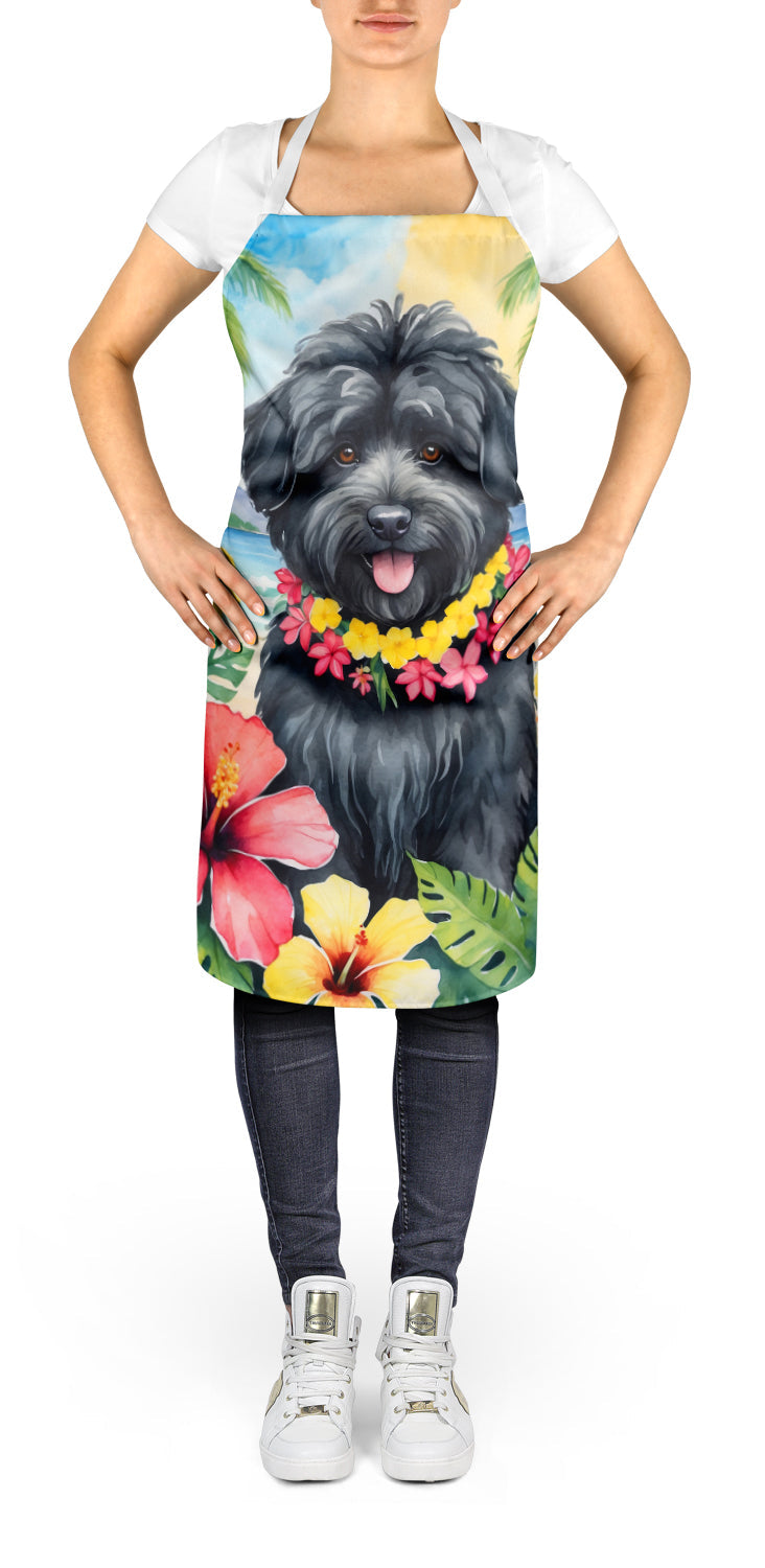 Puli Luau Apron Cooking Kitchen Server Baking Crafts Gardening for Adult Women Men, Unisex, Large, Multicolor