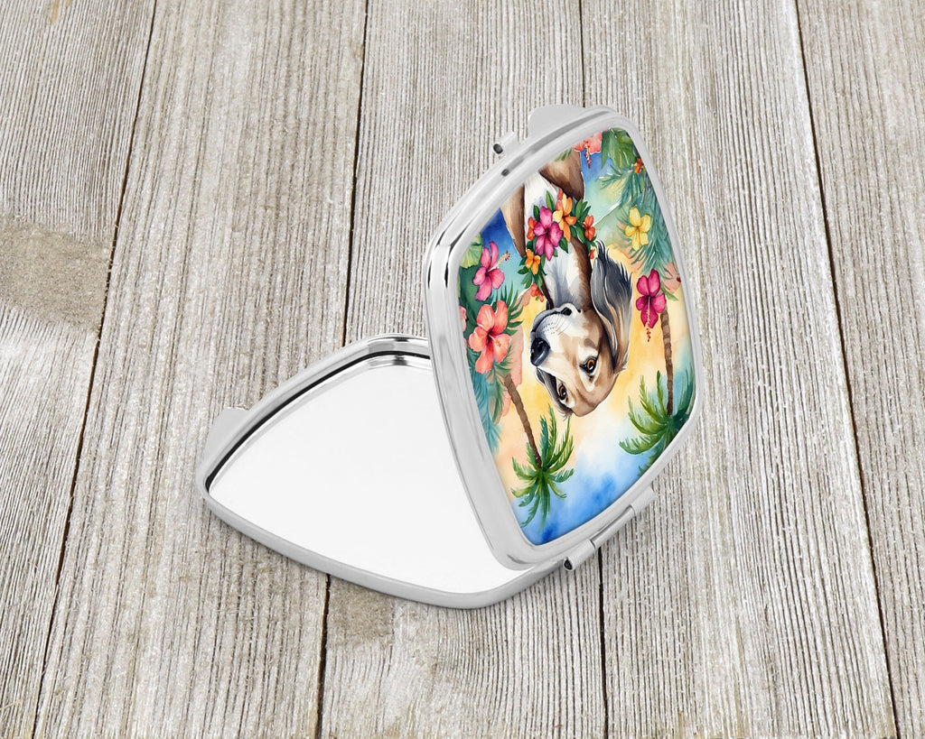Saluki Luau Compact Mirror Decorative Travel Makeup Mirror for Women Girls Gifts Pocket Makeup Mirror Folding Handheld