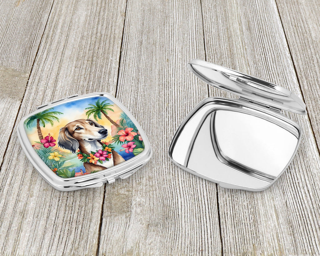 Saluki Luau Compact Mirror Decorative Travel Makeup Mirror for Women Girls Gifts Pocket Makeup Mirror Folding Handheld