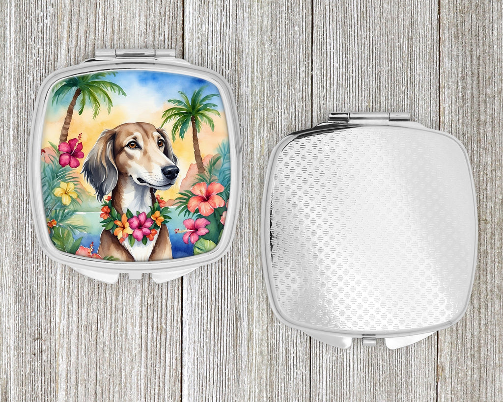 Saluki Luau Compact Mirror Decorative Travel Makeup Mirror for Women Girls Gifts Pocket Makeup Mirror Folding Handheld