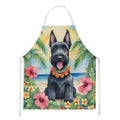 Scottish Terrier Luau Apron Cooking Kitchen Server Baking Crafts Gardening for Adult Women Men, Unisex, Large, Multicolor