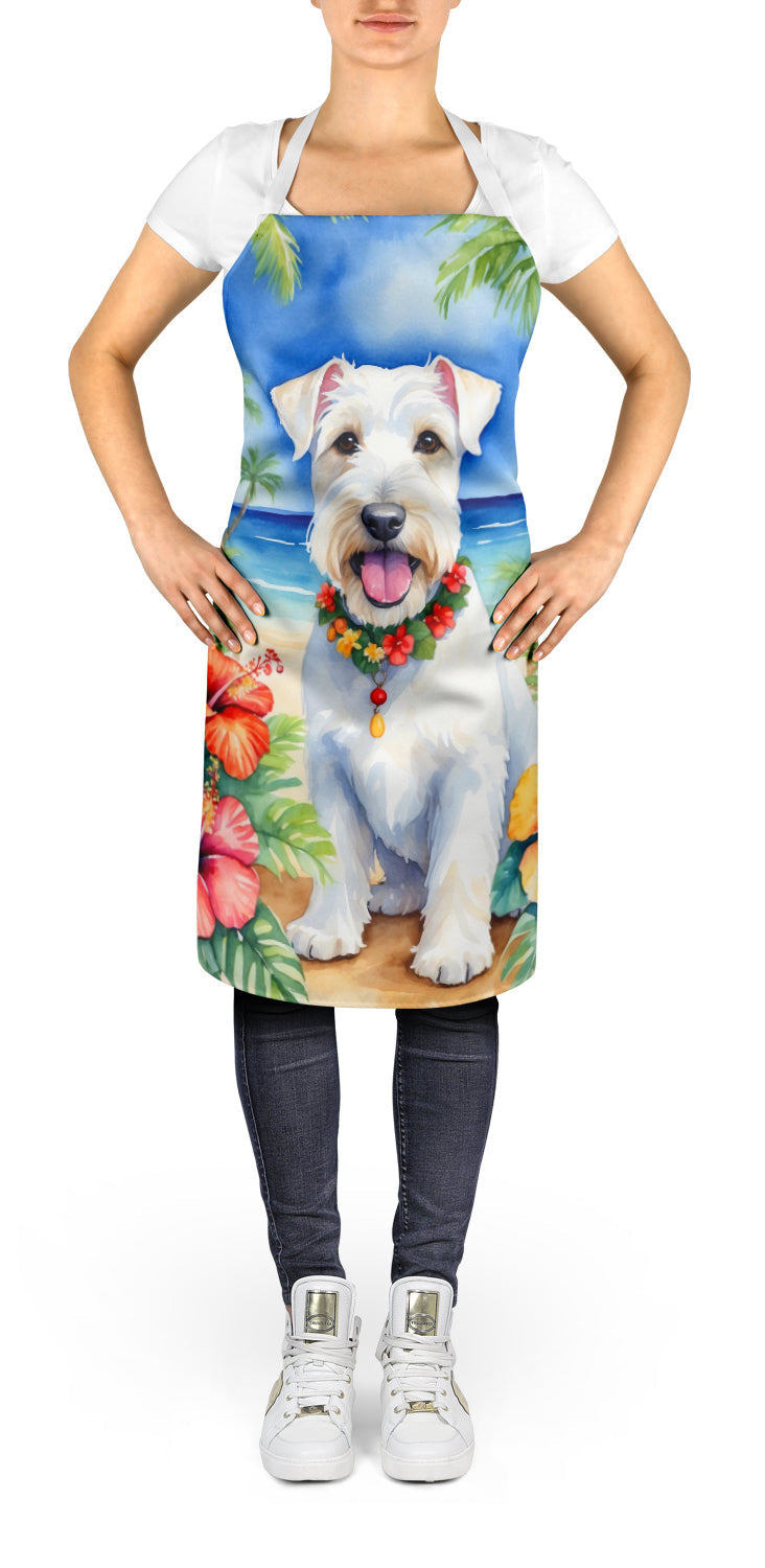 Sealyham Terrier Luau Apron Cooking Kitchen Server Baking Crafts Gardening for Adult Women Men, Unisex, Large, Multicolor