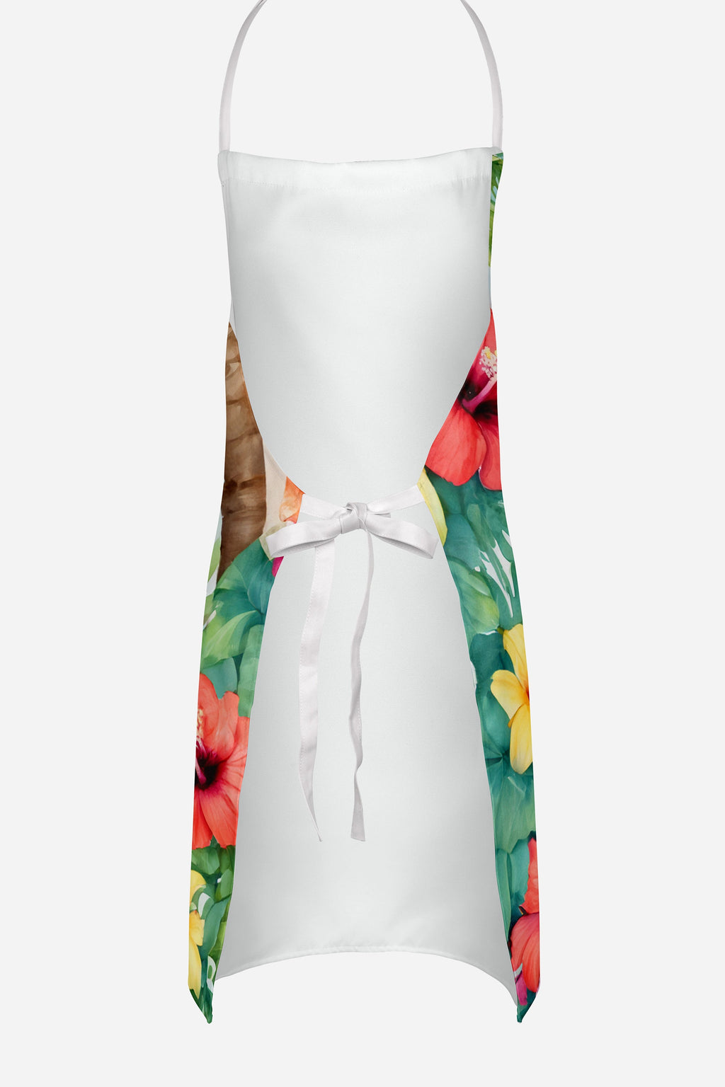 Silky Terrier Luau Apron Cooking Kitchen Server Baking Crafts Gardening for Adult Women Men, Unisex, Large, Multicolor