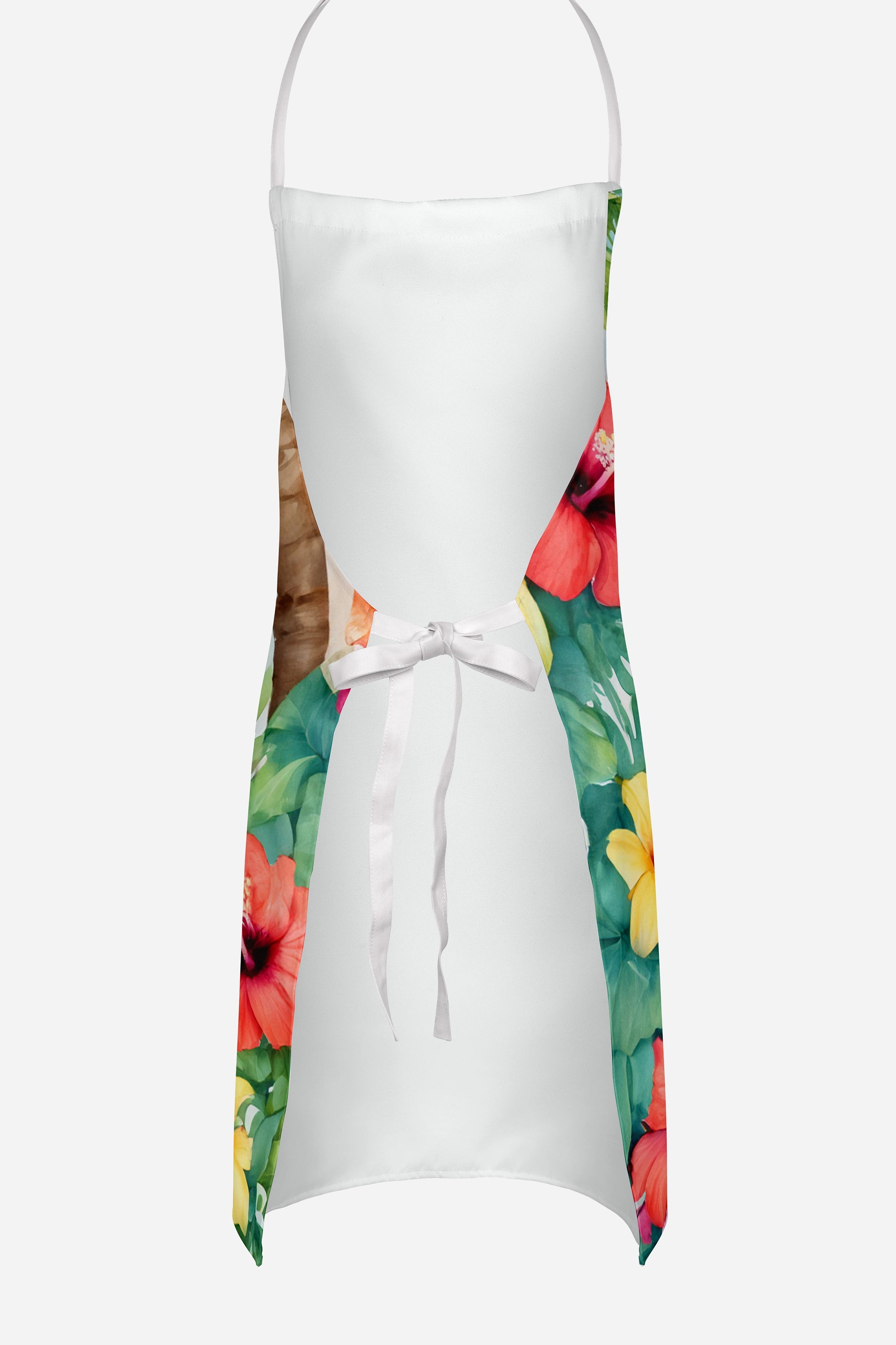 Silky Terrier Luau Apron Cooking Kitchen Server Baking Crafts Gardening for Adult Women Men, Unisex, Large, Multicolor