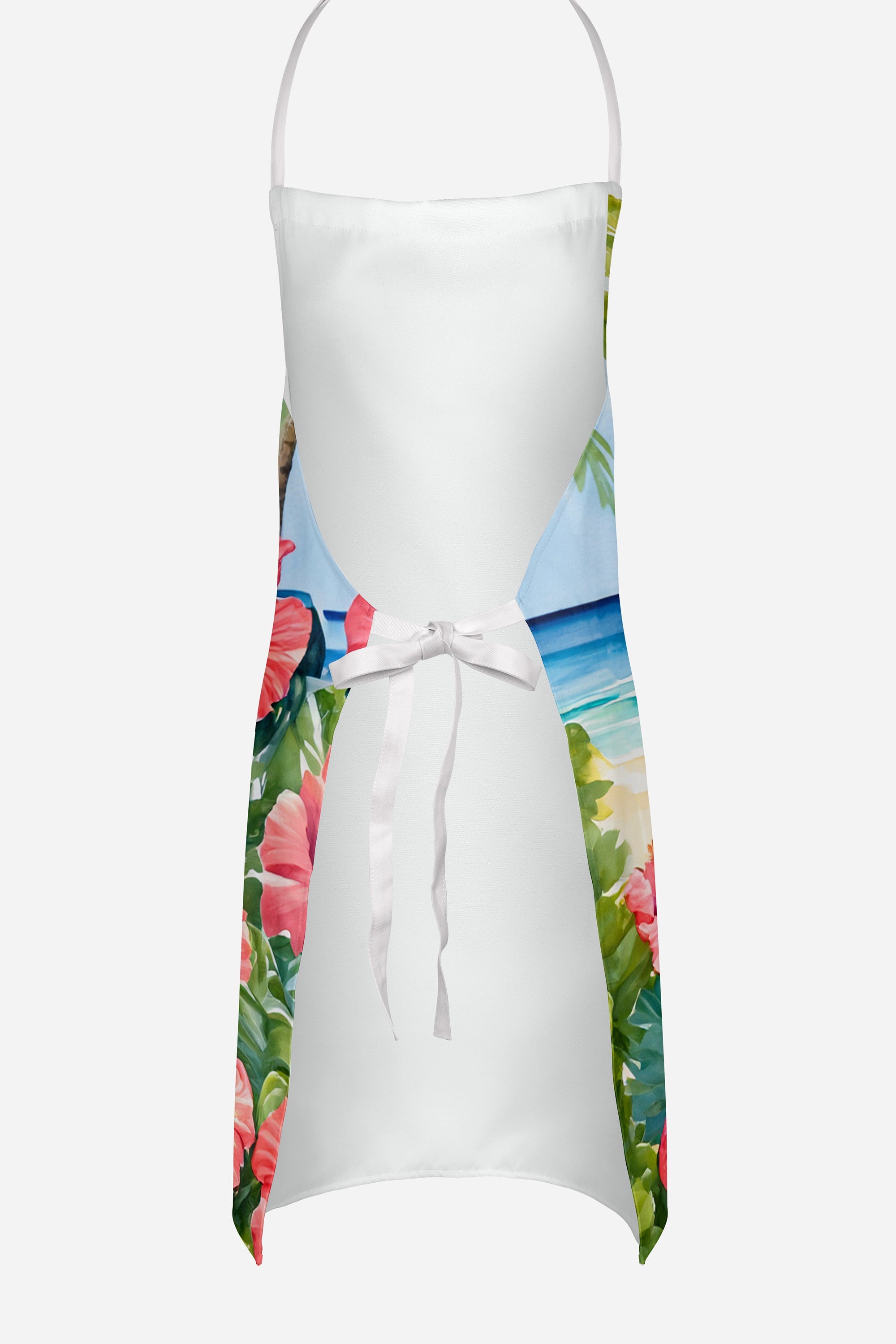 Skye Terrier Luau Apron Cooking Kitchen Server Baking Crafts Gardening for Adult Women Men, Unisex, Large, Multicolor