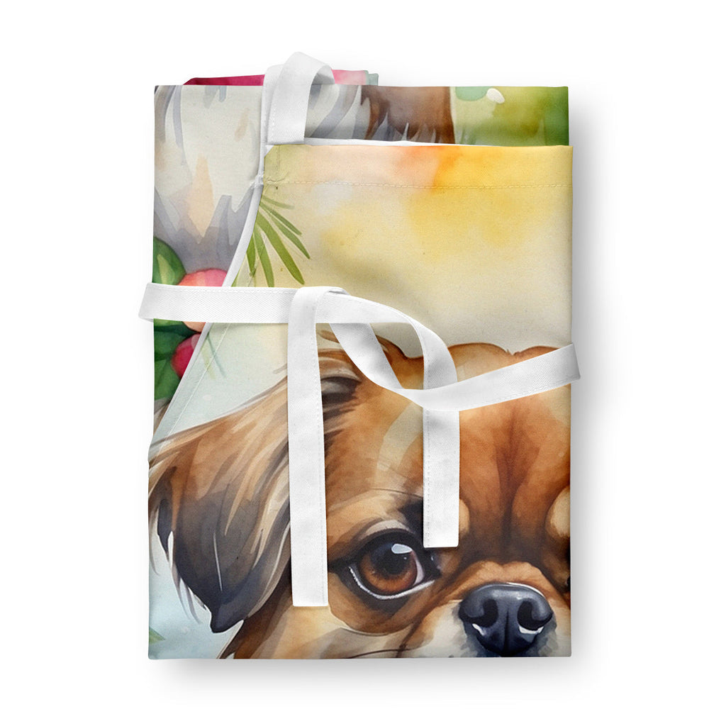 Tibetan Spaniel Luau Apron Cooking Kitchen Server Baking Crafts Gardening for Adult Women Men, Unisex, Large, Multicolor