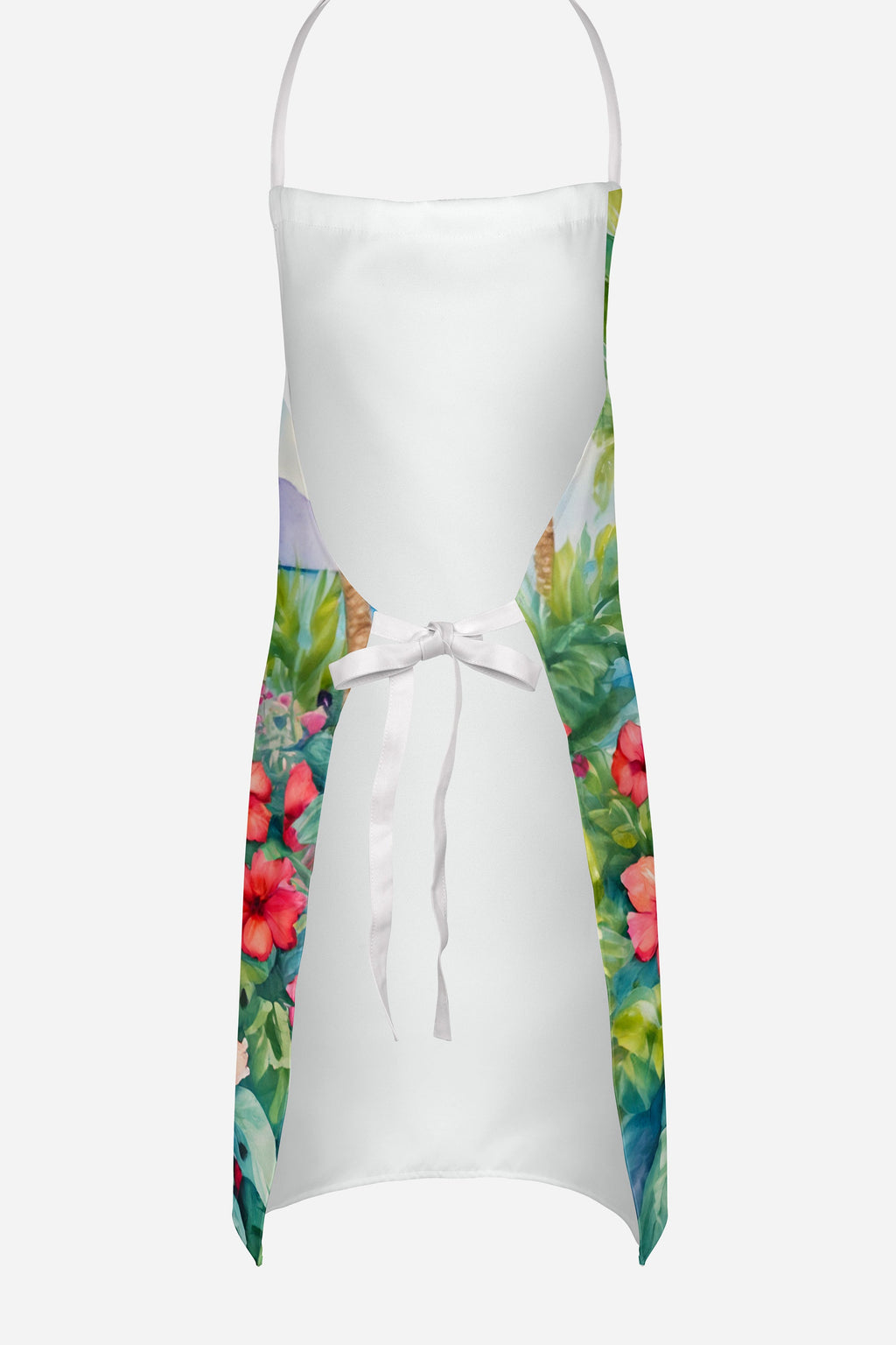 Tibetan Terrier Luau Apron Cooking Kitchen Server Baking Crafts Gardening for Adult Women Men, Unisex, Large, Multicolor