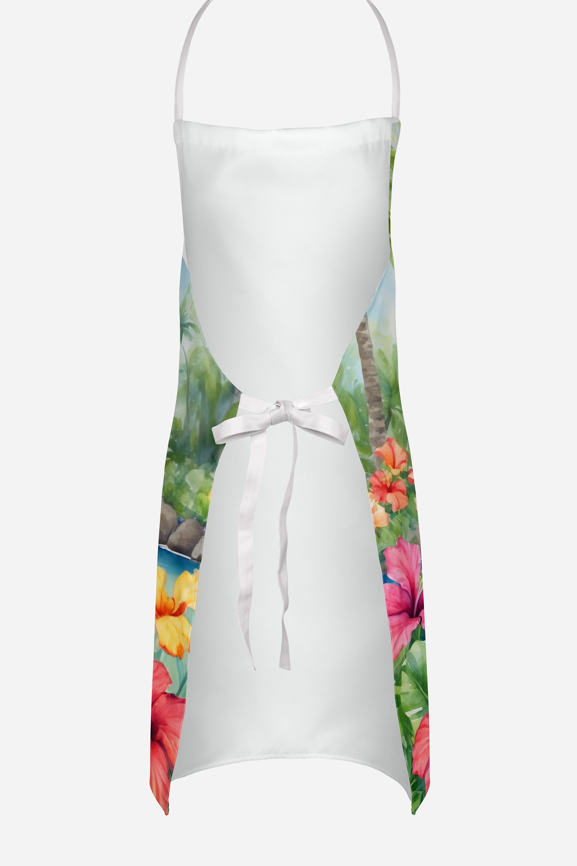 Welsh Springer Spaniel Luau Apron Cooking Kitchen Server Baking Crafts Gardening for Adult Women Men, Unisex, Large, Multicolor
