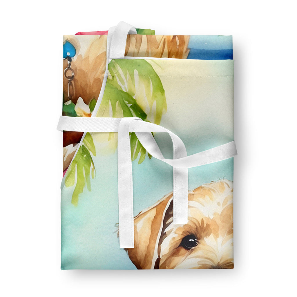Wheaten Terrier Luau Apron Cooking Kitchen Server Baking Crafts Gardening for Adult Women Men, Unisex, Large, Multicolor