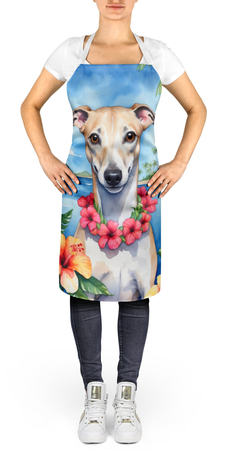 Whippet Luau Apron Cooking Kitchen Server Baking Crafts Gardening for Adult Women Men, Unisex, Large, Multicolor