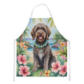 Wirehaired Pointing Griffon Luau Apron Cooking Kitchen Server Baking Crafts Gardening for Adult Women Men, Unisex, Large, Multicolor