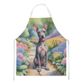 American Hairless Terrier Spring Garden Apron Cooking Kitchen Server Baking Crafts Gardening for Adult Women Men, Unisex, Large, Multicolor