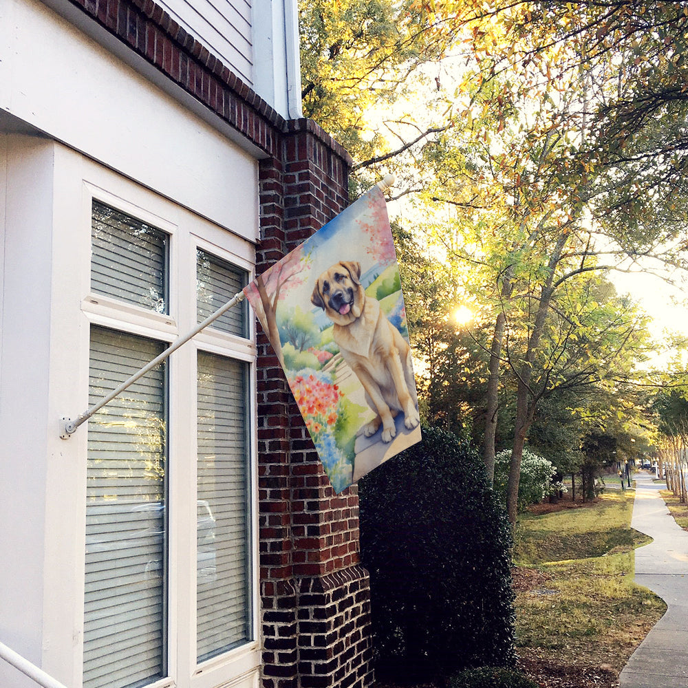 Anatolian Shepherd Spring Garden House Flag 28x40 Porch Sleeve Pole Decorative Outside Yard Banner Artwork Wall Hanging, Polyester