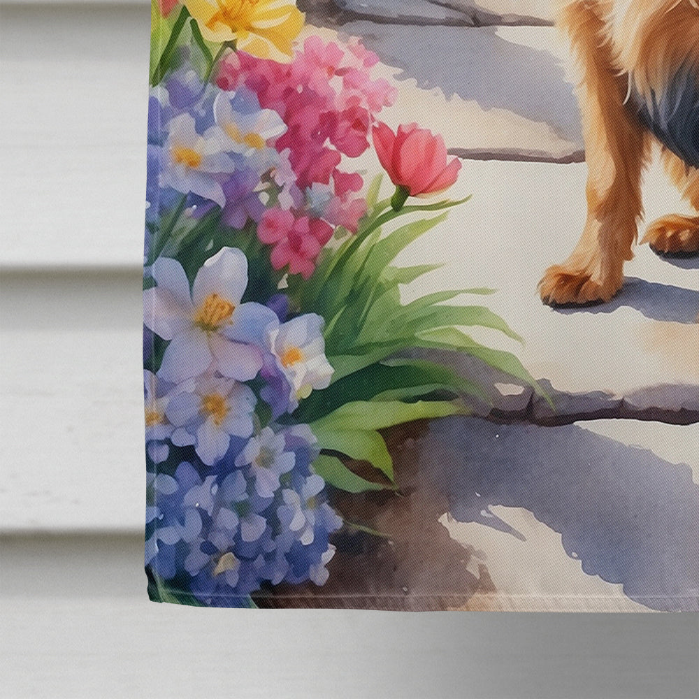 Australian Terrier Spring Garden House Flag 28x40 Porch Sleeve Pole Decorative Outside Yard Banner Artwork Wall Hanging, Polyester