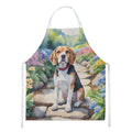Beagle Spring Garden Apron Cooking Kitchen Server Baking Crafts Gardening for Adult Women Men, Unisex, Large, Multicolor