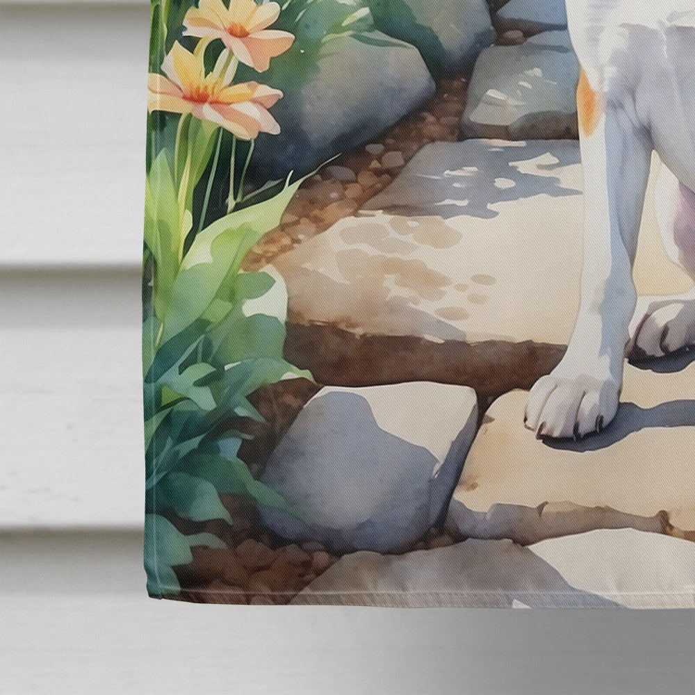 Beagle Spring Garden House Flag 28x40 Porch Sleeve Pole Decorative Outside Yard Banner Artwork Wall Hanging, Polyester