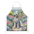 Bedlington Terrier Spring Garden Apron Cooking Kitchen Server Baking Crafts Gardening for Adult Women Men, Unisex, Large, Multicolor