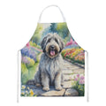 Bergamasco Sheepdog Spring Path Apron Cooking Kitchen Server Baking Crafts Gardening for Adult Women Men, Unisex, Large, Multicolor