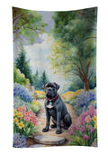 Cane Corso Spring Path Kitchen Towel Velour Plush Front and Cotton Loop Back Machine Washable