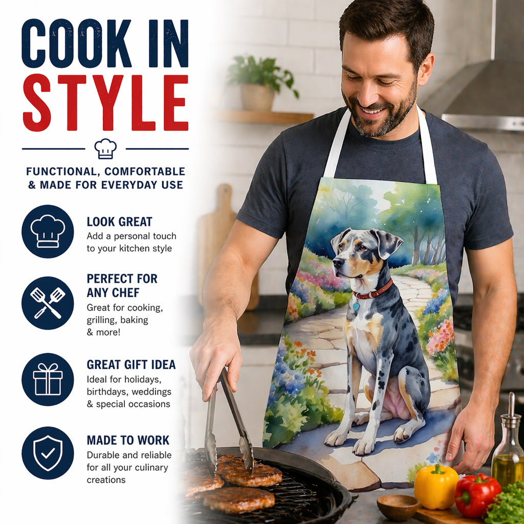 Catahoula Spring Path Apron Cooking Kitchen Server Baking Crafts Gardening for Adult Women Men, Unisex, Large, Multicolor