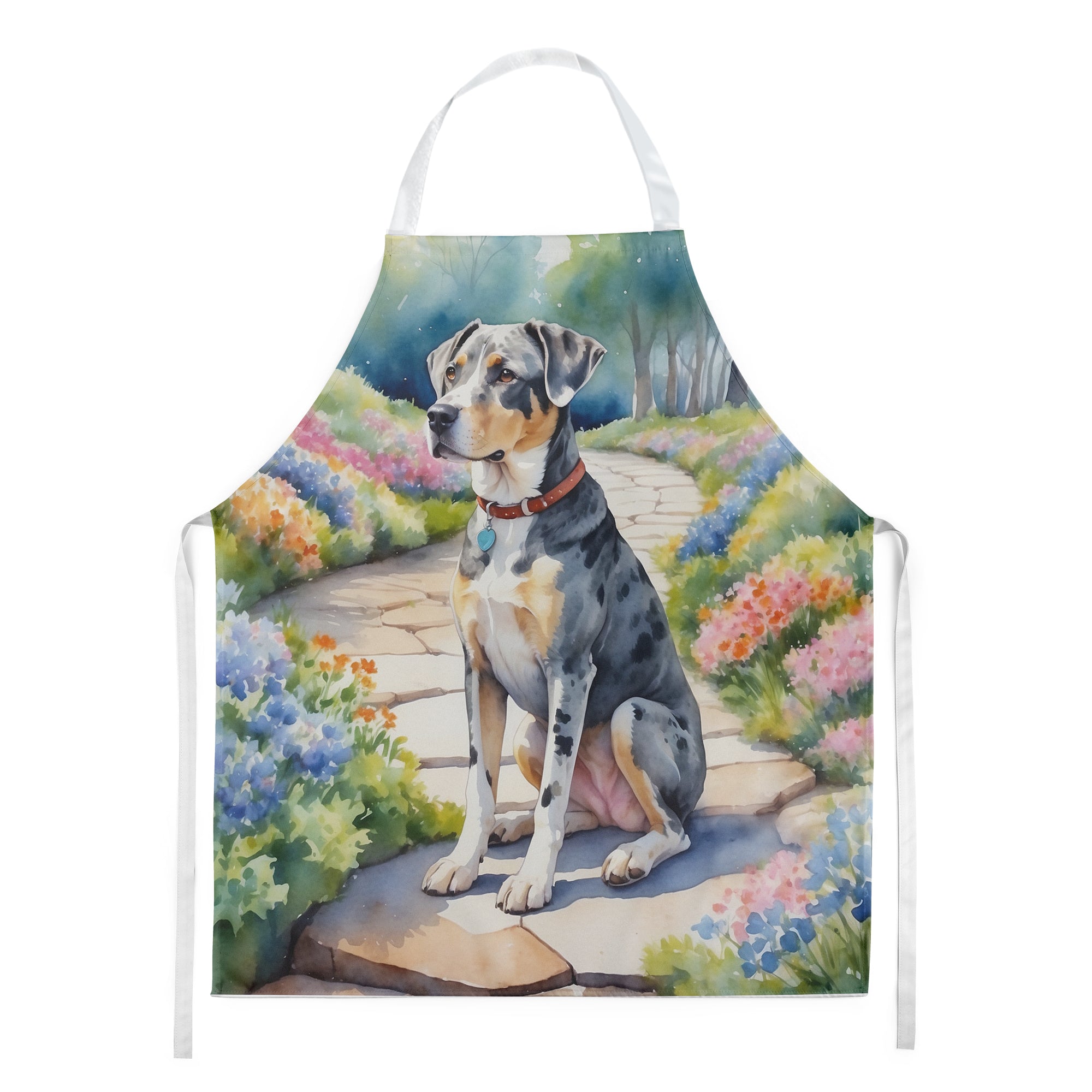 Catahoula Spring Path Apron Cooking Kitchen Server Baking Crafts Gardening for Adult Women Men, Unisex, Large, Multicolor