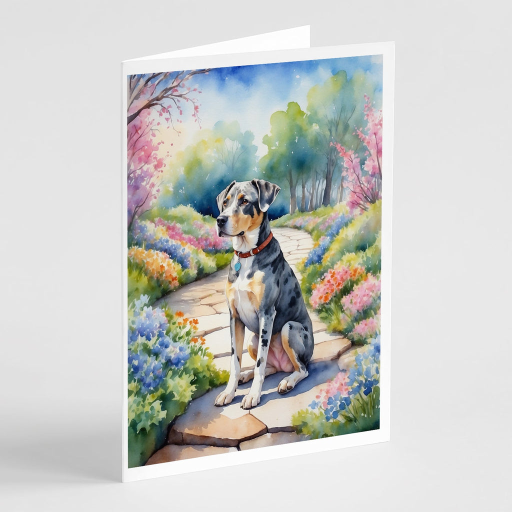 Catahoula Spring Path Greeting Cards Pack of 8 Blank Cards with Envelopes Whimsical A7 Size 5x7
