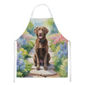 Chesapeake Bay Retriever Spring Path Apron Cooking Kitchen Server Baking Crafts Gardening for Adult Women Men, Unisex, Large, Multicolor