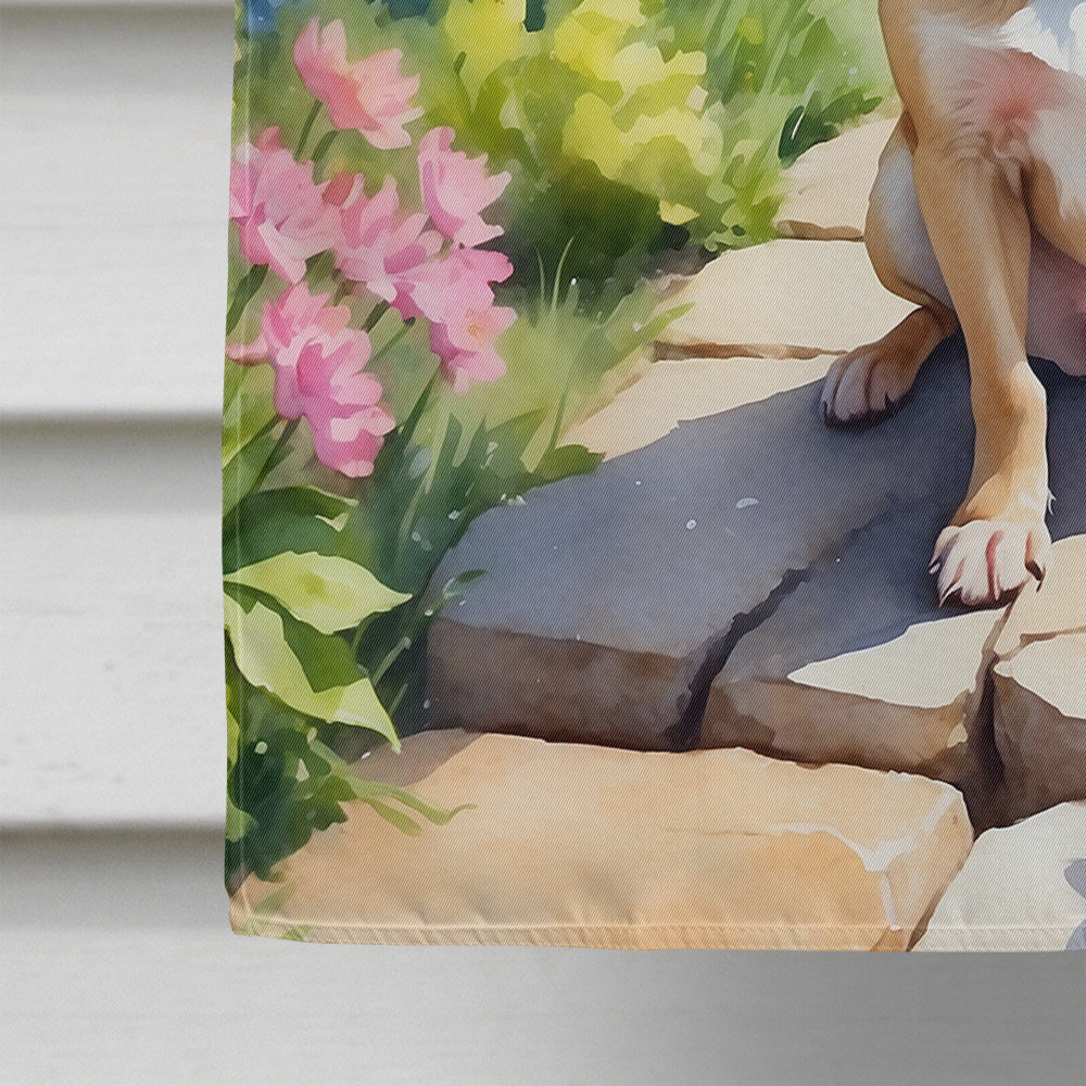 Chihuahua Spring Path House Flag 28x40 Porch Sleeve Pole Decorative Outside Yard Banner Artwork Wall Hanging, Polyester