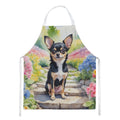 Chihuahua Spring Path Apron Cooking Kitchen Server Baking Crafts Gardening for Adult Women Men, Unisex, Large, Multicolor