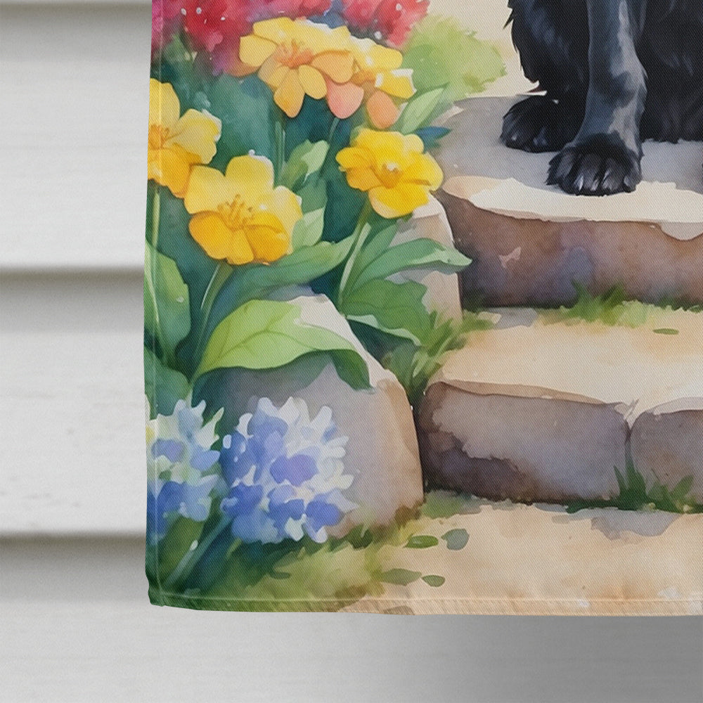 Cocker Spaniel Spring Path House Flag 28x40 Porch Sleeve Pole Decorative Outside Yard Banner Artwork Wall Hanging, Polyester