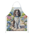 English Springer Spaniel Spring Path Apron Cooking Kitchen Server Baking Crafts Gardening for Adult Women Men, Unisex, Large, Multicolor