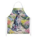 Great Dane Spring Path Apron Cooking Kitchen Server Baking Crafts Gardening for Adult Women Men, Unisex, Large, Multicolor