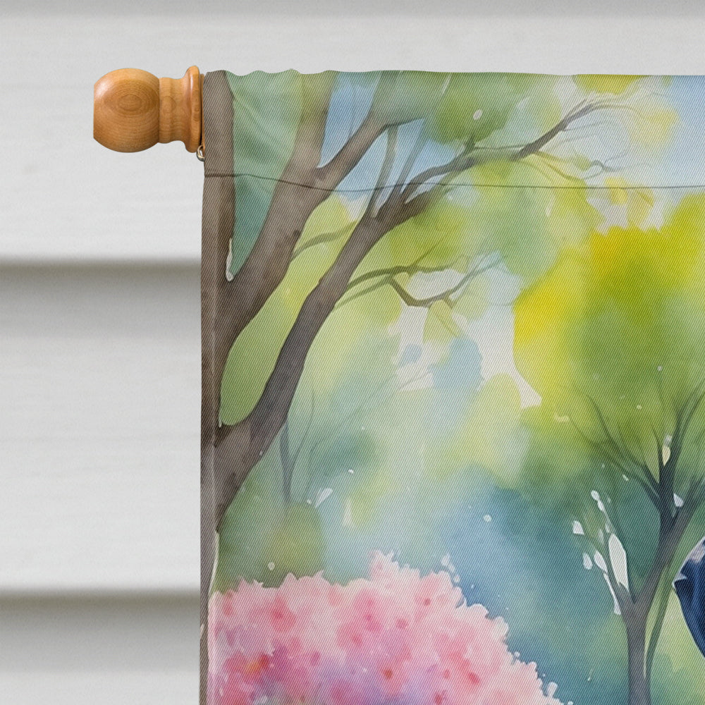 Great Dane Spring Path House Flag 28x40 Porch Sleeve Pole Decorative Outside Yard Banner Artwork Wall Hanging, Polyester