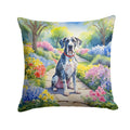 Great Dane Spring Path Decorative Throw Pillow 18x18 Indoor Outdoor Accent Cushion, Fabric Cover with Insert for Sofa, Bed, Porch & Living Room