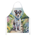 Jack Russell Terrier Spring Path Apron Cooking Kitchen Server Baking Crafts Gardening for Adult Women Men, Unisex, Large, Multicolor