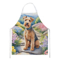 Lakeland Terrier Spring Path Apron Cooking Kitchen Server Baking Crafts Gardening for Adult Women Men, Unisex, Large, Multicolor